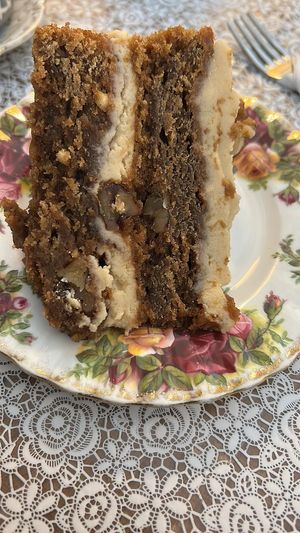 Best coffee and walnut cake EVER at The Cornerhouse Cafe in Berwick-upon-tweed