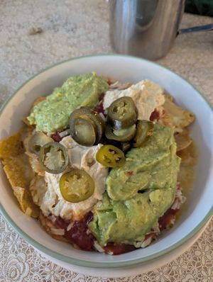 Vegan nachos at The Cornerhouse Cafe in Berwick-upon-tweed