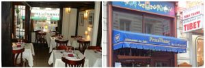 Restaurant in and out at Pema Thang in Paris