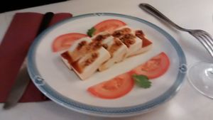 Marinated tofu salad at Pema Thang in Paris