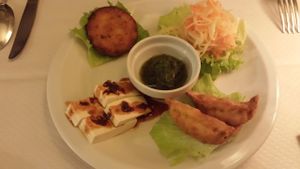 Appetizer Plate at Pema Thang in Paris