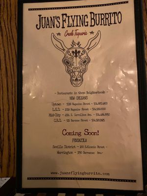   at Juan's Flying Burrito - The CBD in New Orleans