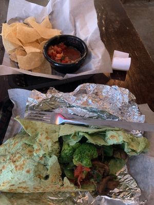 The super green burrito  at Juan's Flying Burrito - The CBD in New Orleans
