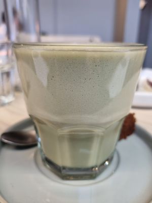 Matcha Almond Latte at HaPP in Luxembourg City
