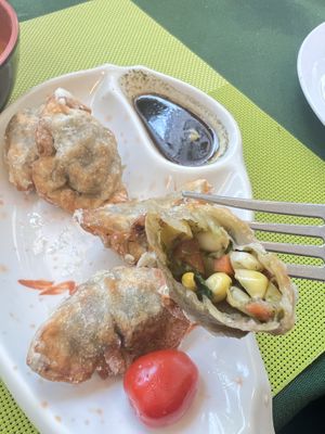 Dumplings, so good!  at Peaceful Loft in St Johns