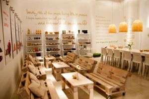 cafe at Gratitude in San Fernando