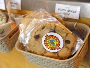 Kizzy's Vegan Cookies at Trew Era Cafe in North London
