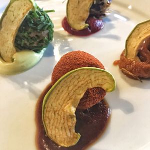 cheese balls with spreads at FED by Water in East London