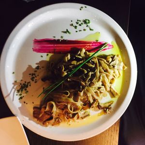 Mushroom tagliatelle - so creamy!  at FED by Water in East London