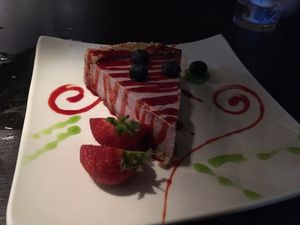 Raw cheesecake at FED by Water in East London