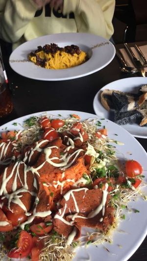 Seitan salad at FED by Water in East London