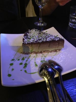 Matcha cake at FED by Water in East London