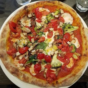 pizza at FED by Water in East London