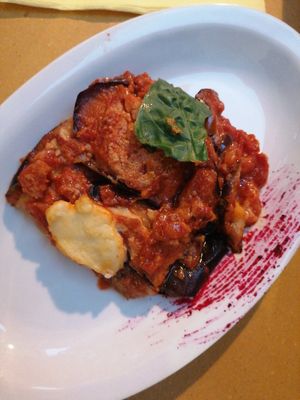 Parmigiana veg at Selezione Naturale in Turin