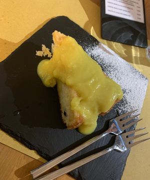 custard cake “torta nua”   at Selezione Naturale in Turin
