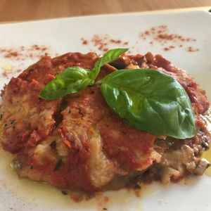 Vegan Aubergine Parmigiana  at Selezione Naturale in Turin