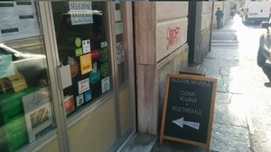 From the street at Selezione Naturale in Turin