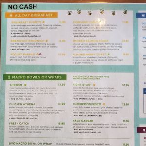 Menu at The Hive in Santa Monica