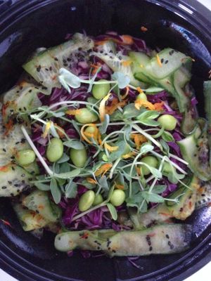 my favorite salad at Superfood Organic Bar in Limassol