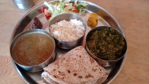 Vegan thali at Ranjit's Kitchen in Glasgow