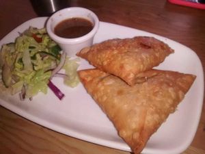 Samosas at Ranjit's Kitchen in Glasgow
