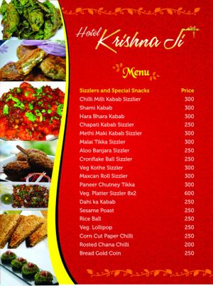 sizzles    at Krishna Ji in Haridwar