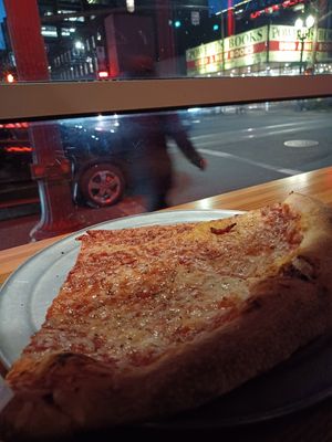 Huge slices at Sizzle Pie - W Burnside in Portland