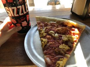 The vegan special of the day at Sizzle Pie - W Burnside in Portland