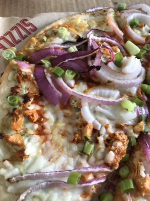 Sizzle vegan buffalo pizza on a gluten free crust! at Sizzle Pie - W Burnside in Portland