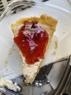 Tofu cheesecake at Bodhi Kosher Vegetarian Restaurant in New York City