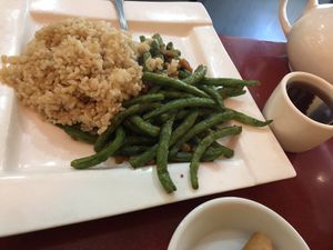 Sautéed string bean  at Bodhi Kosher Vegetarian Restaurant in New York City