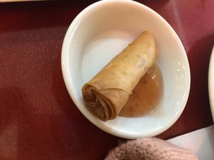 Spring roll  at Bodhi Kosher Vegetarian Restaurant in New York City