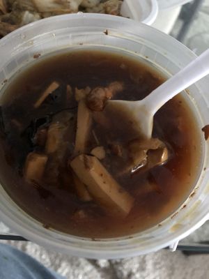 Sweet sour soup  at Bodhi Kosher Vegetarian Restaurant in New York City