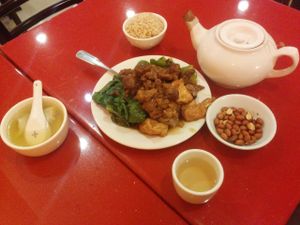 All this for $7.50 at Bodhi Kosher Vegetarian Restaurant in New York City