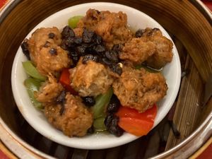 Ribs in Black Bean Sauce at Bodhi Kosher Vegetarian Restaurant in New York City