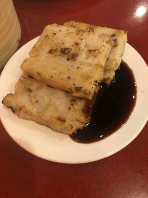 1. Pan fried turnip cake   at Bodhi Kosher Vegetarian Restaurant in New York City