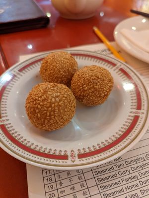 Sesame Balls at Bodhi Kosher Vegetarian Restaurant in New York City