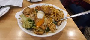 Lo-Main with tofu. Really good! at Bodhi Kosher Vegetarian Restaurant in New York City