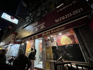   at Bodhi Kosher Vegetarian Restaurant in New York City