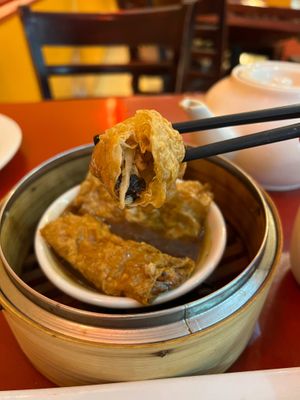 Steamed Buddha's Bean Curd Roll at Bodhi Kosher Vegetarian Restaurant in New York City