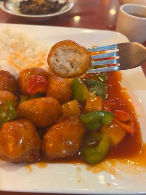 Sweet & Sour Veg Chicken at Bodhi Kosher Vegetarian Restaurant in New York City