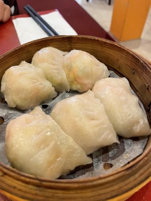 Steamed dumplings   at Bodhi Kosher Vegetarian Restaurant in New York City