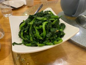 Greens at Bodhi Kosher Vegetarian Restaurant in New York City