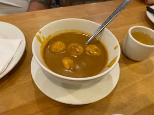 Curry Fish Balls at Bodhi Kosher Vegetarian Restaurant in New York City