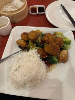 General Tso chickn (a must)  #Veganuary at Bodhi Kosher Vegetarian Restaurant in New York City