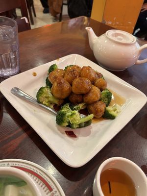 General Tso’s  at Bodhi Kosher Vegetarian Restaurant in New York City