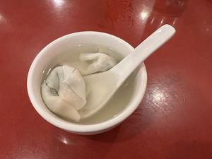 Wonton Soup (included with lunch special)  at Bodhi Kosher Vegetarian Restaurant in New York City