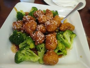 "Chicken" Bites at Bodhi Kosher Vegetarian Restaurant in New York City