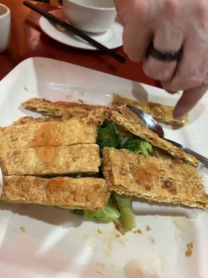Crispy duck (tofu skin)  at Bodhi Kosher Vegetarian Restaurant in New York City
