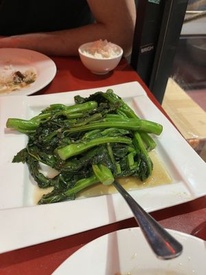 Chinese Brocolli   at Bodhi Kosher Vegetarian Restaurant in New York City